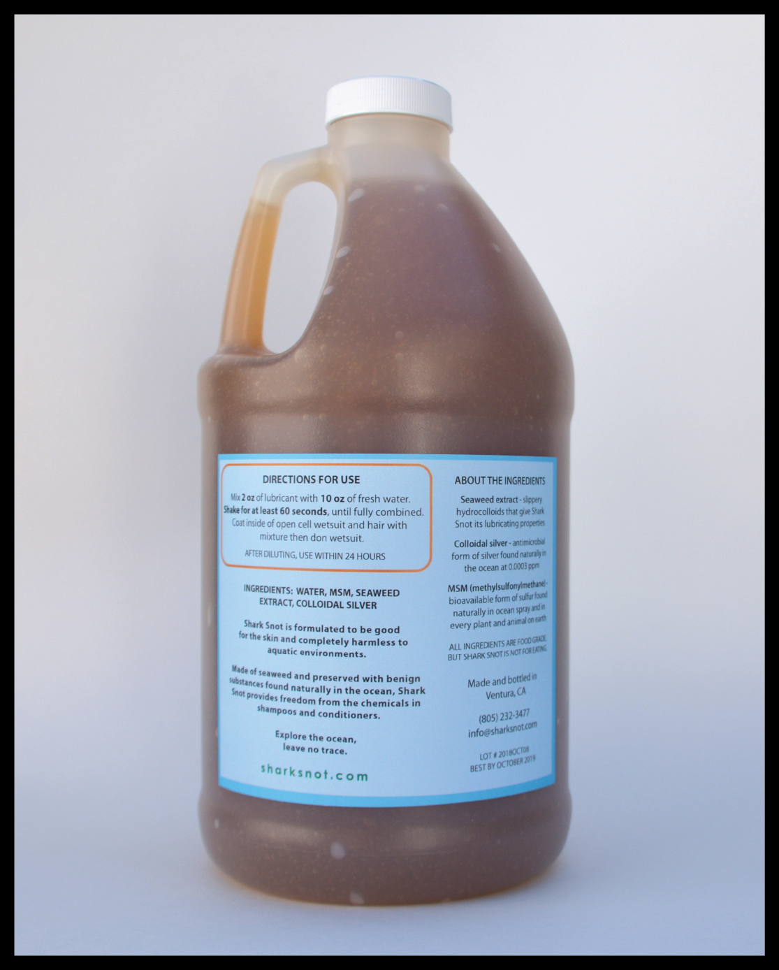 Shark Snot Wetsuit Lubricant Half Gallon w/ Pump (64 oz) Shark Snot Wetsuit Lubricant Half Gallon w/ Pump (64 oz)
