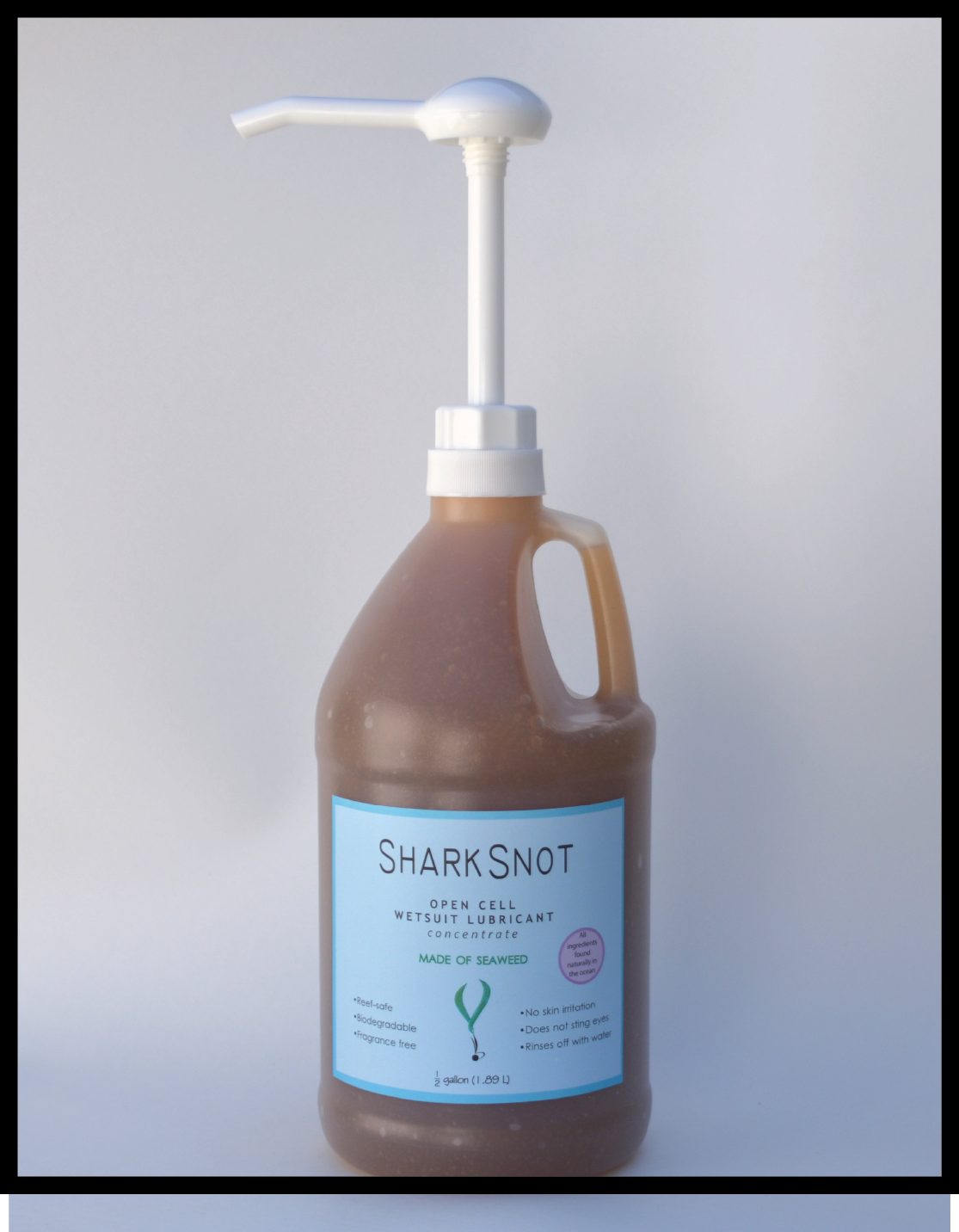 Shark Snot Wetsuit Lubricant Half Gallon w/ Pump (64 oz) Shark Snot Wetsuit Lubricant Half Gallon w/ Pump (64 oz)